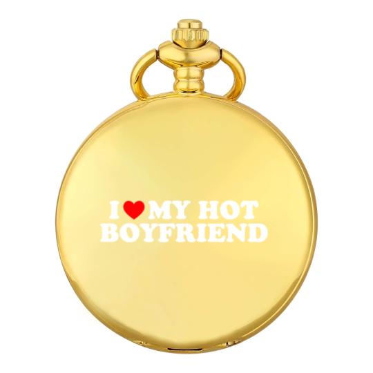 Discover I Love My Hot Boyfriend Pocket Watches I Heart My Hot Boyfriend Pocket Watches