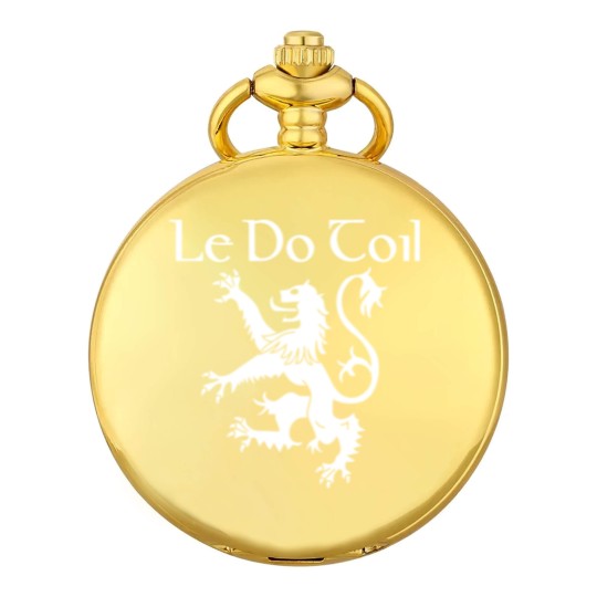 Discover Beer Please In Scots Gaelic Pocket Watches | Lion Rampant Of Scotland Gifts | Scottish Heritage Pocket Watches