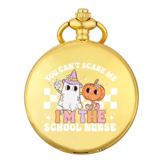 Discover Teacher Halloween Pocket Watches for School Nurse Pocket Watches, Halloween School Nurse Gift, Spooky School Nurse Pocket Watches, School Nurse Pocket Watches, Nurse Life