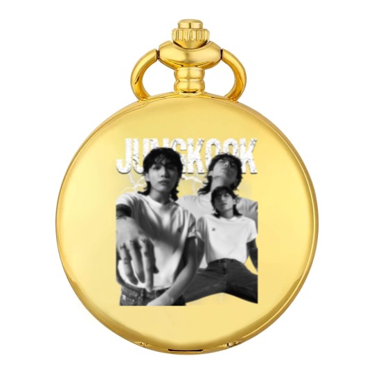 Discover Vintage JungKook 90s Bootleg Pocket Watches, Jungkook Seven BTS Unisex Pocket Watches