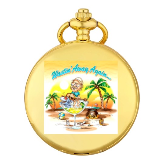 Discover Wastin' Away Again Jimmy Buffett Pocket Watches, Vintage Jimmy Buffett Memorial Pocket Watches