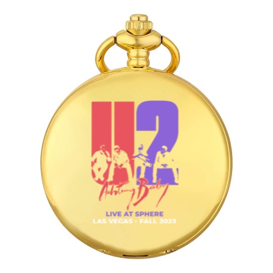 Discover Las Vegas U2 Ultraviolet Sphere 2023, U2 Graphic music Pocket Watches