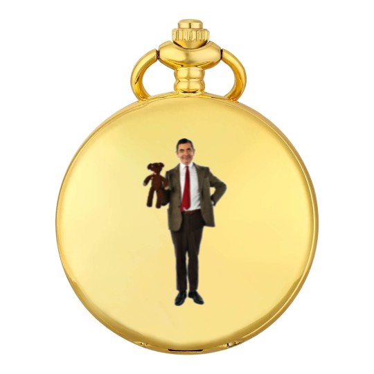Discover Mr Bean, Funny Mr Bean with Teddy Bear Pocket Watches