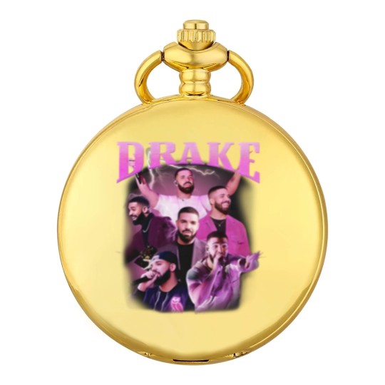 Discover Limited Rapper DRAKE Pocket Watches, DRIZZY Champagne PAPI Pocket Watches