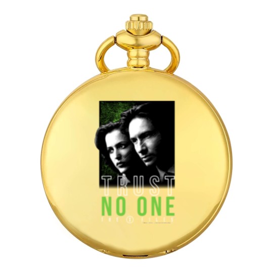Discover The X-Files Mulder Scully Trust No One Pocket Watches