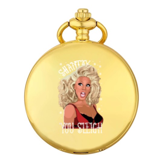 Discover Shantay You Sleigh Christmas Jumper  Drag Queen Ladies Red Xmas Sweater Pocket Watches