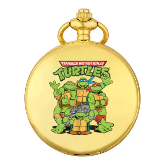 Discover Retro Teenage Mutant Ninja Turtles Pocket Watches, Funny Turtle Pocket Watches