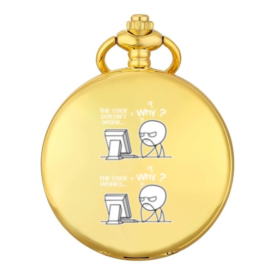 Discover Funny Programmer Code Works Why Meme Pocket Watches