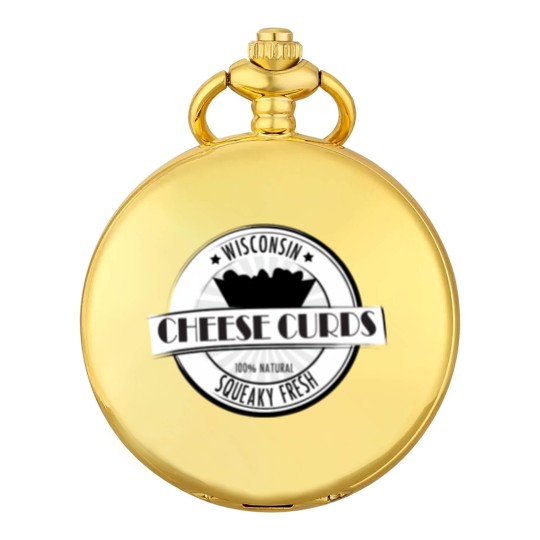 Discover Wisconsin Cheese Curds Pocket Watches