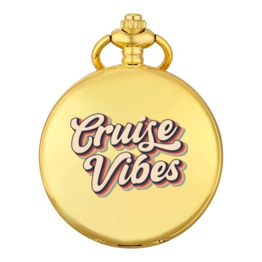 Discover Cruise Vibes Pocket Watches, Friends Summer Vacation Group Gift Pocket Watches, Cruise Pocket Watches
