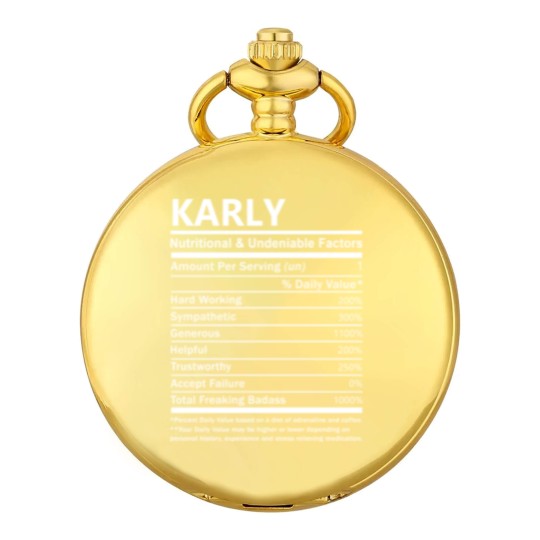 Discover Karly Name Pocket Watches - Karly Nutritional And Undenia Pocket Watches