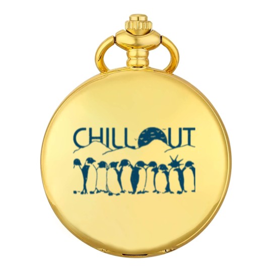 Discover Chill Out Penguin Pocket Watches Funny Penguin Pocket Watches Pocket Watches