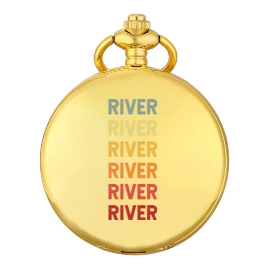 Discover River Name Vintage Retro Gift Called River - River - Pocket Watches