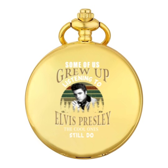 Discover Vintage Elvis Presley Singer Legend Men Pocket Watches Black Unisex All Sizes