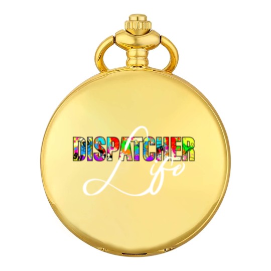 Discover Dispatcher Life for Men Women 911 Dispatching Gift Pocket Watches