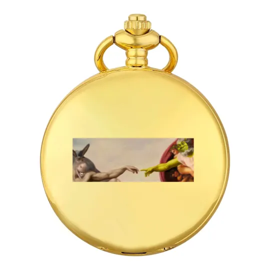 Discover Shrek hands of God Classic Pocket Watches, Love Shrek Pocket Watches