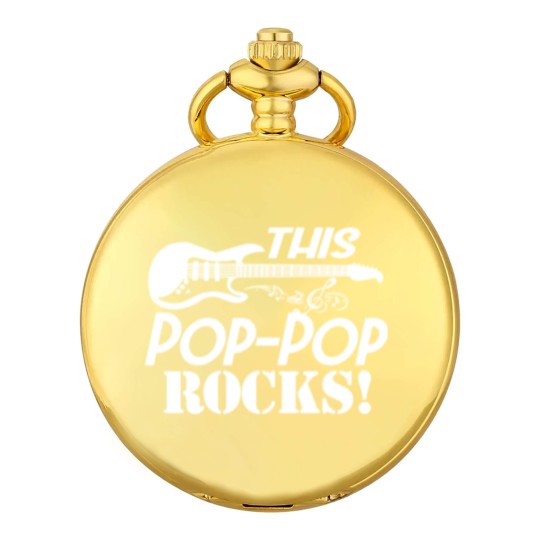 Discover Mens This Grandpa Rocks Pocket Watches - Guitar Rock n Roll Funny Gift Pop-Pop - Mens This Grandpa Rocks - Pocket Watches