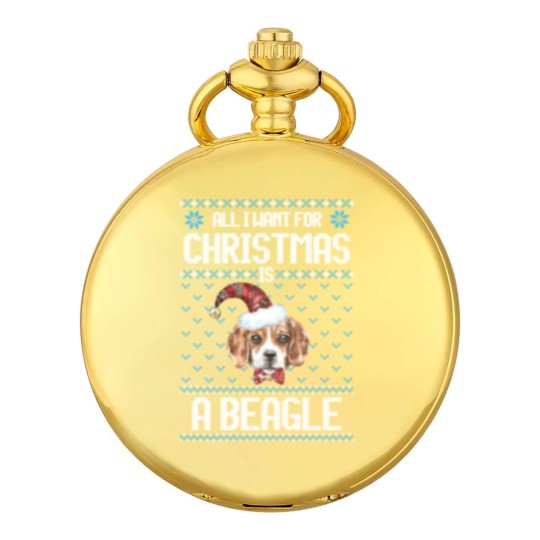 Discover All I want for Christmas is a beagle Pocket Watches