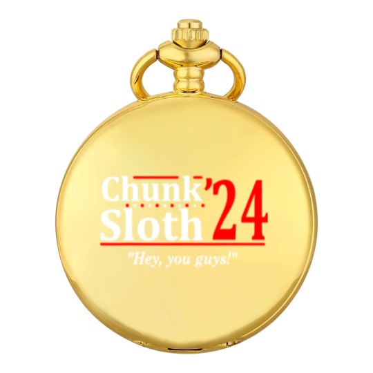 Discover Chunk and Sloth '24 - election funny 80s retro humor Pocket Watches