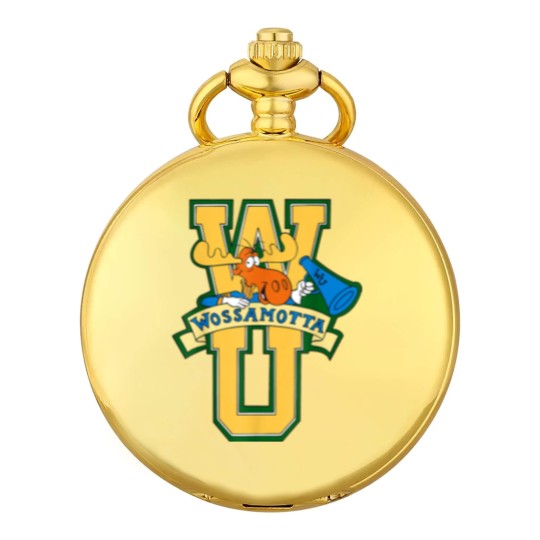 Discover Rocky and Bullwinkle Wossamotta U Logo Pocket Watches