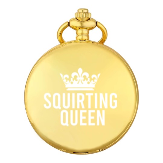 Discover Squirting Queen For Women Adult Rude Humor Gift Pocket Watches