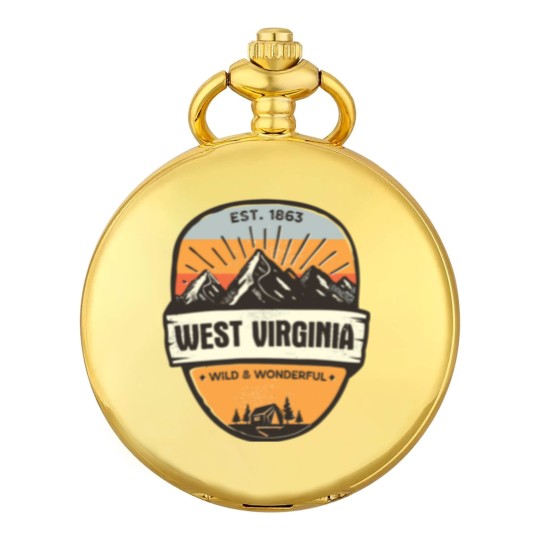 Discover West Virginia Wild And Wonderful Vintage Retro Mou Pocket Watches