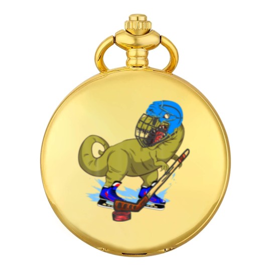 Discover Ice Hockey Dino Hockey Dinosaur Play Ice Hockey Re Pocket Watches
