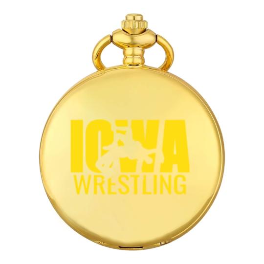 Discover Iowa Wrestling Freestyle Wrestler Gift The Hawkeye Pocket Watches