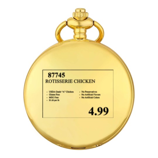 Discover Costco Rotisserie Chicken Price Tag  Pocket Watches