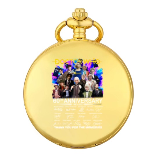 Discover Doctor Who 60th Anniversary 1963-2023 Signature Thank You Pocket Watches
