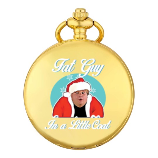 Discover Santa Tommy Boy fat guy in a little coat Christmas Pocket Watches