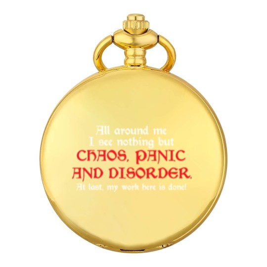 Discover ALL AROUND ME I SEE NOTHING BUT CHAOS Pocket Watches