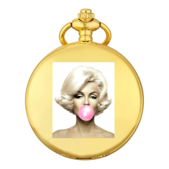 Discover Pink Marilyn Monroe Bubble Gum Pocket Watches Pocket Watches