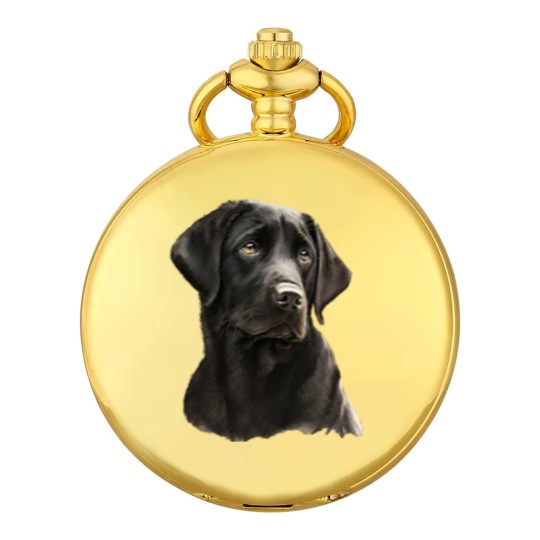 Discover Black Labrador Black Labrador- Black Labrador Head And Shoulders Pocket Watches