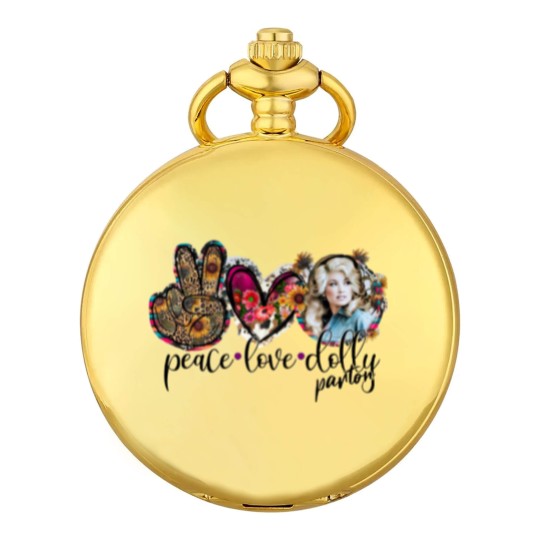Discover Love Peace & Dolly Parton Unisex Jersey Short Sleeve Pocket Watches