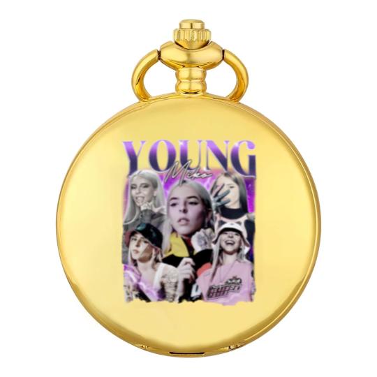 Discover Young Miko Rap Pocket Watches, Baby Miko Trap Kitty Vintage 90s Style Pocket Watches