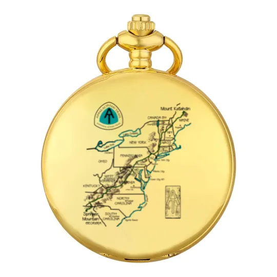 Discover Appalachian National Scenic Trail Map AT Map Pocket Watches