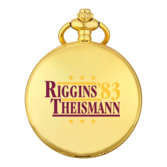 Discover Riggins & Theismann '83 Pocket Watches, Football Legends For President Fan Pocket Watches
