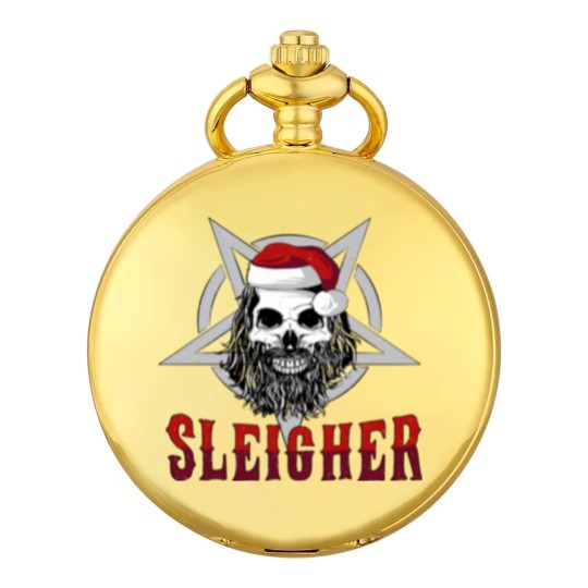 Discover Sleigher Heavy Metal Slayer Christmas Pocket Watches