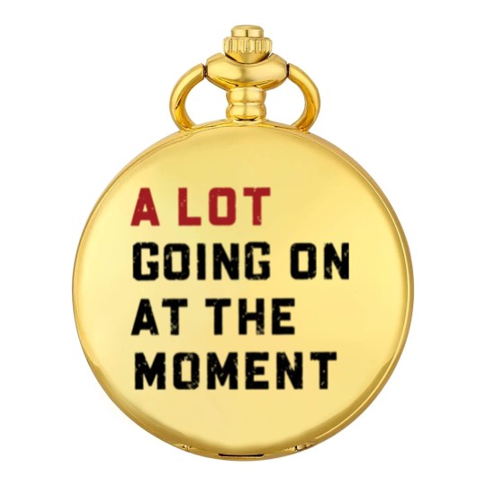 Discover A Lot Going On At The Moment Glitter Effect Pocket Watches, Concert Pocket Watches, TS Concert Pocket Watches