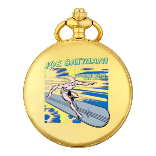 Discover joe satriani surfing with the alien red guitar god Pocket Watches