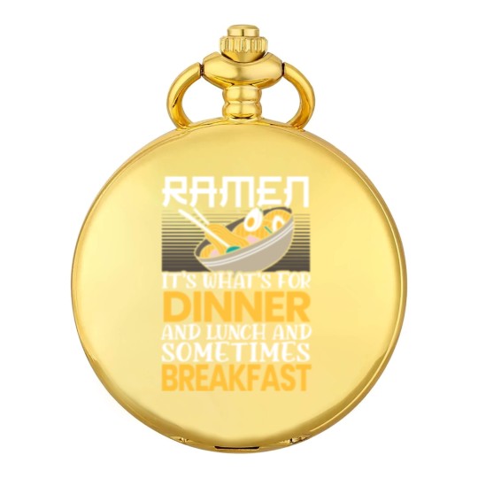 Discover Ramen Japanese Noodle Soup Eater Food Lover Foodie Pocket Watches