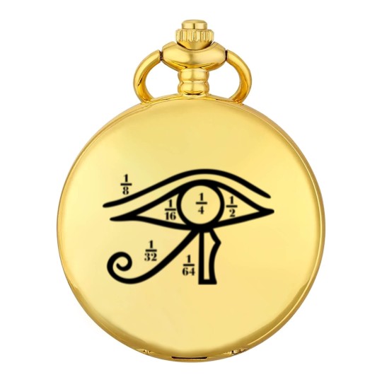 Discover Eye of Horus, Heqat, Fractional Numbers, Egypt Pocket Watches