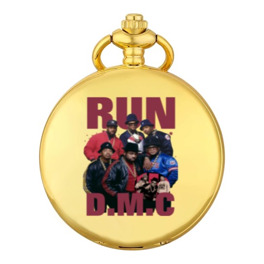 Discover Run D.M.C Streetwear Gifts Pocket Watches Hip Hop 90s Vintage Retro Graphic Pocket Watches Rap Pocket Watches