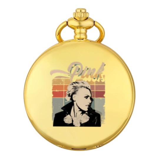 Discover Retro P!nk Pink Pocket Watches, Music Tour 2023 Pocket Watches Pink Summer concert Pocket Watches