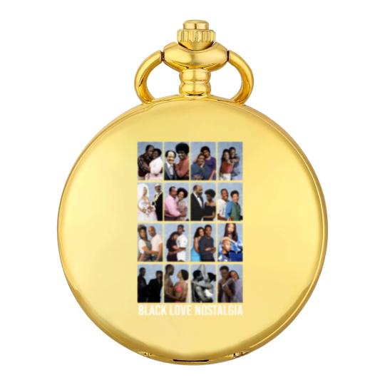 Discover Black Love Nostalgia Unisex Pocket Watches