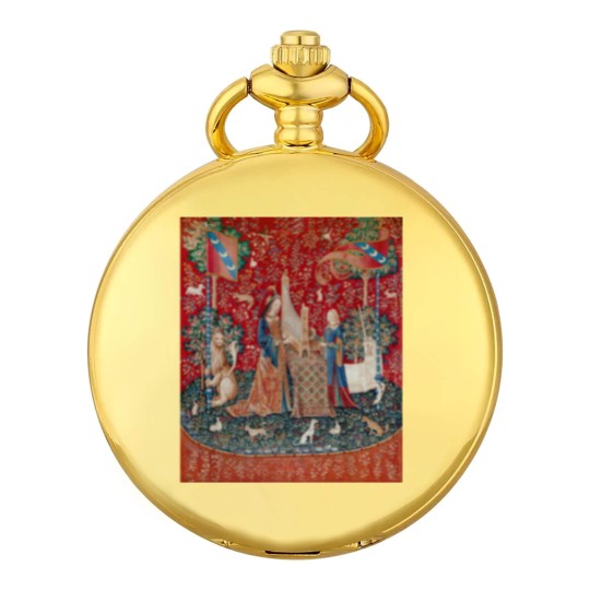 Discover Lady and Unicorn Medieval Tapestry Pocket Watches