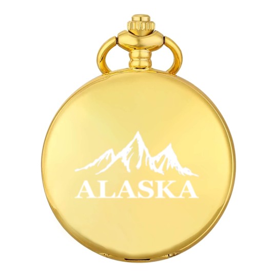 Discover Alaska Mountain Pocket Watches