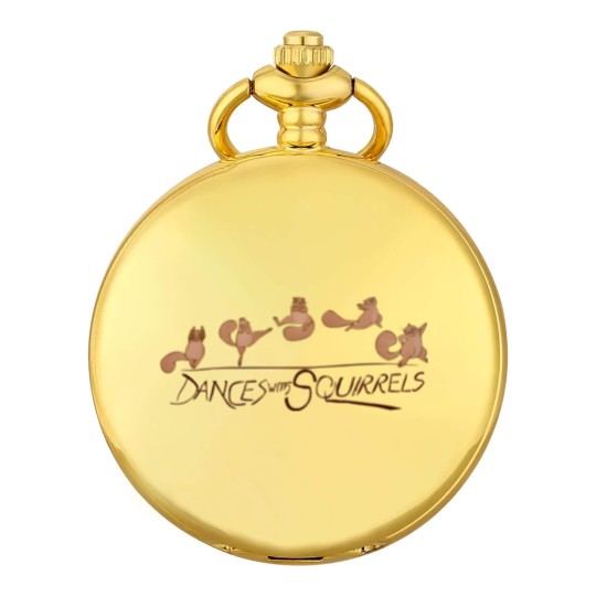 Discover Dances with Squirrels Comedy Unisex Beige Squirrel Pocket Watches