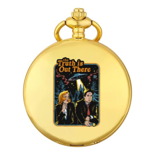Discover The Truth Is Out There X FILES Pocket Watches Unisex Gift Men Women, The X Files Pocket Watches Gift For Fan, X Files Movie Pocket Watches, X Files Vintage Pocket Watches